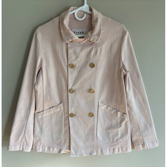 Frank & Eileen Belfast Peacoat Lightweight Jacket in Ballet Pink Size Small - Picture 6 of 15